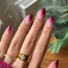 Berry Drip – Burgundy Glitter Ombré Press-On Nail Set